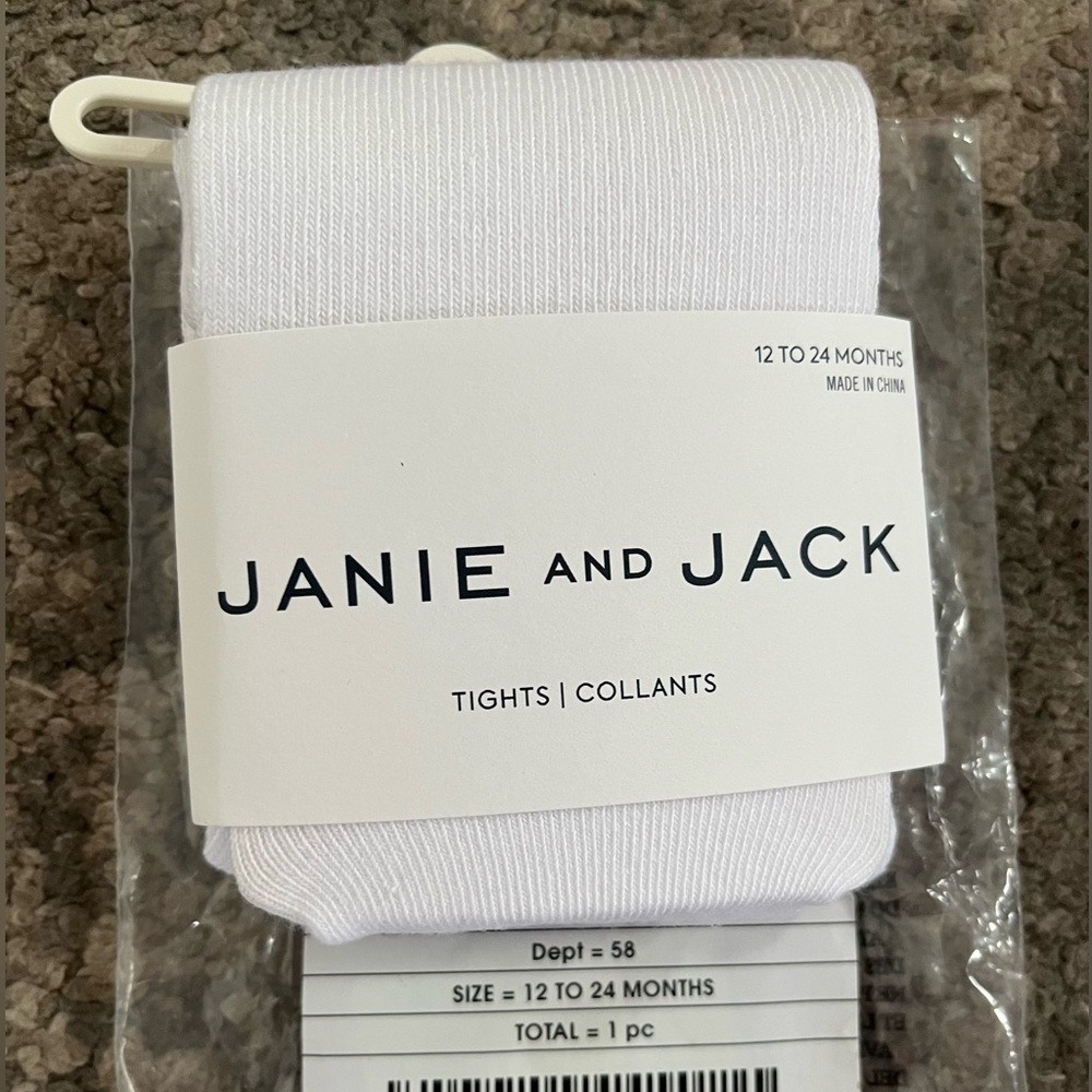 Janie and Jack White Tights